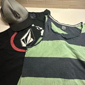 Volcom Tank Tops & Gray Hat Set of 3